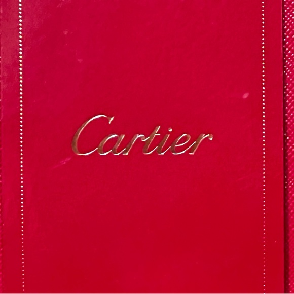 CARTIER Red Gift Box w/ Collar – “PARFUMS Paris” – Textured, 7 x 8 x 4, NEW - Picture 3 of 10